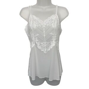 Wacoal Women's White Lace Camisole Tank Top